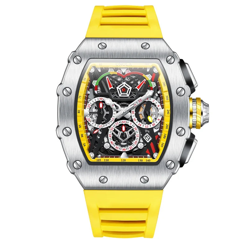 ONOLA 6827 Fashion Sports Quartz Men's Watch Waterproof Luminous Calendar Chronograph Watches for Men Relogios Masculino Часы