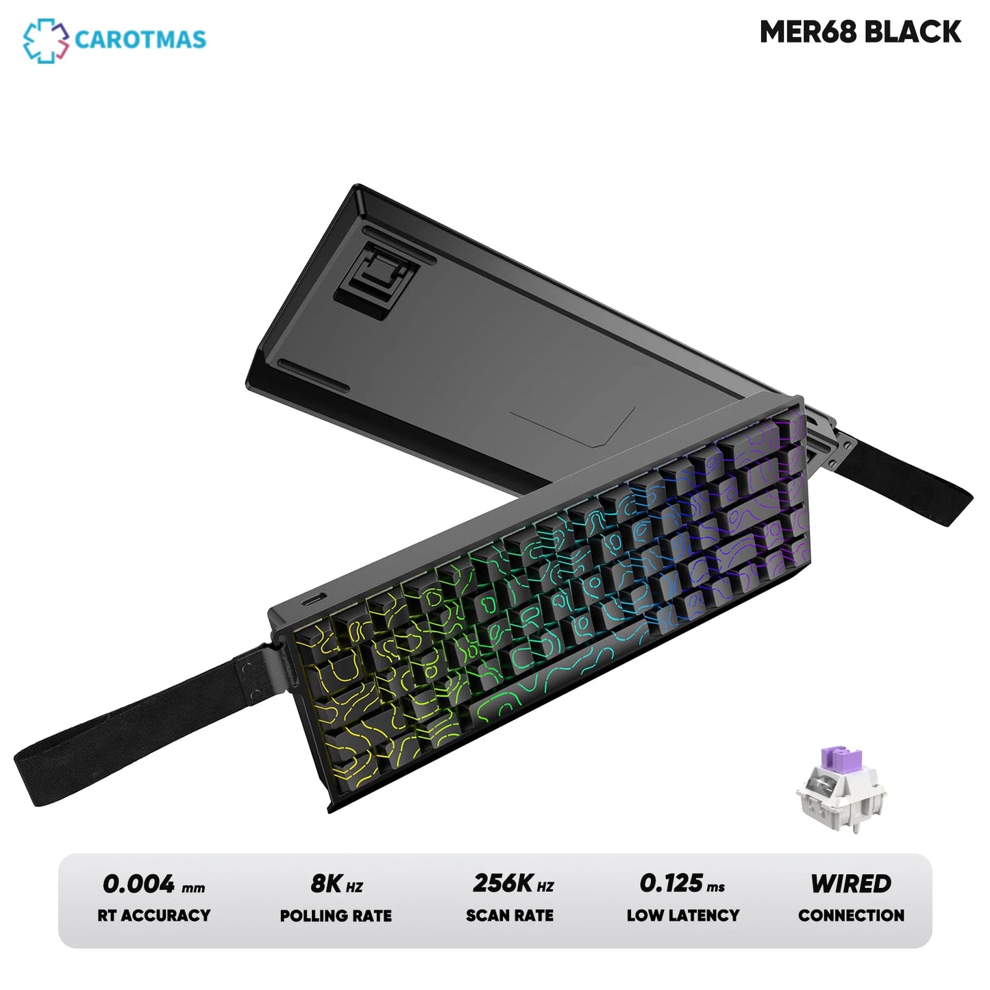 IROK Carotmas Mercury68 Mercury 68 Mercury68 Pro Mercury68 Max RT 0.001mm 8K Teclado mecánico magnético gaming con cable para gamers