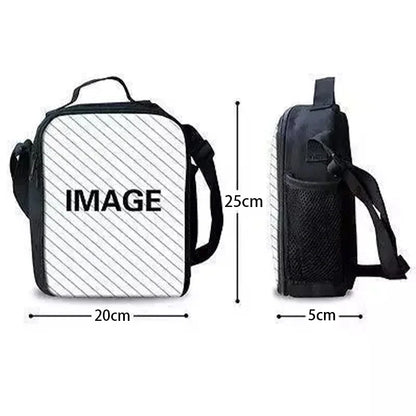Hot Game F-FortniteS Child Insulated Large Capacity Bag for Boy Girl Student Outdoor Picnic Resuable Thermal Cooler Lunch Box