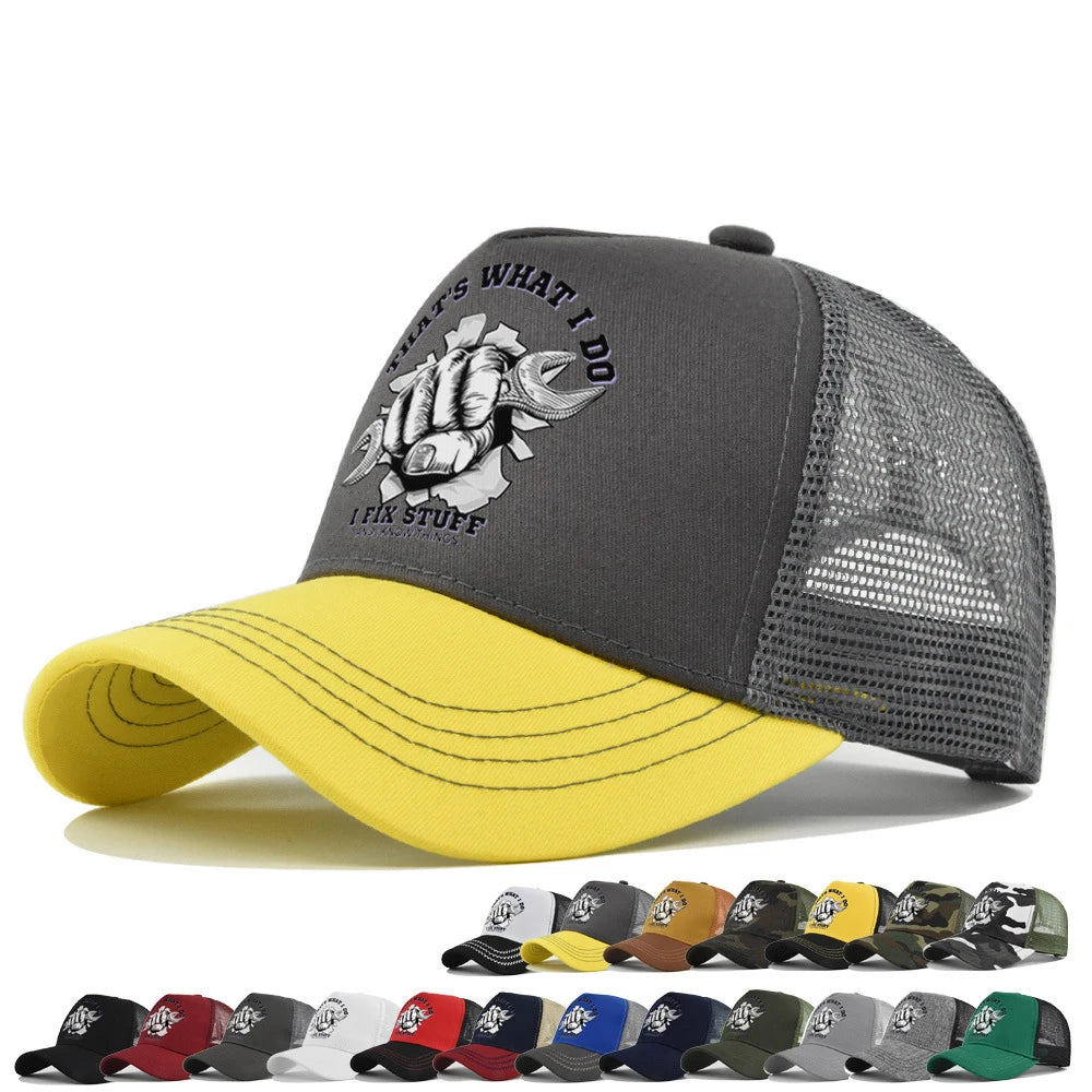Mode Frühjahr/Sommer Bedruckte Netz-Baseballkappe, atmungsaktiv, Gorras, mit individuellem LOGO für Männer, Frauen und Paare, Schirmkappe, Casquette