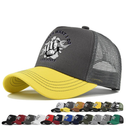 Mode Frühjahr/Sommer Bedruckte Netz-Baseballkappe, atmungsaktiv, Gorras, mit individuellem LOGO für Männer, Frauen und Paare, Schirmkappe, Casquette