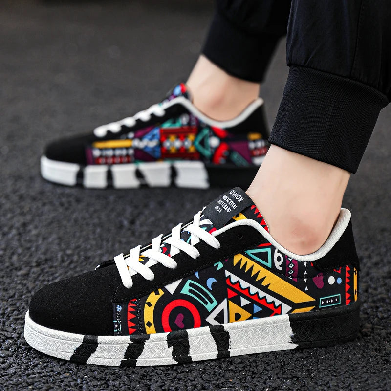 YRZL Παπούτσια Skateboard Ανδρικά Canvas Sneakers Casual Αναπνέοντα Παπούτσια Περπατήματος Ελαφριά Επίπεδα Παπούτσια για Άνδρες Street Trend Αθλητικό Παπούτσι
