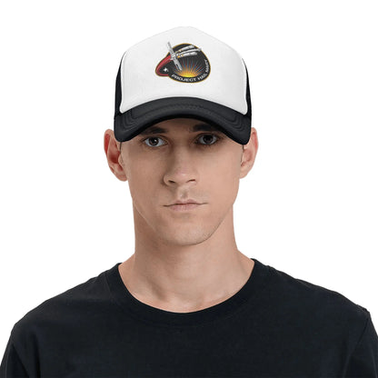 Šiltovka Project Hail Mary Mission Patch zo sieťoviny pre dospelých, hip-hop trucker čiapka, pracovná čiapka, nastaviteľný rybársky klobúk, prateľná trucker čiapka