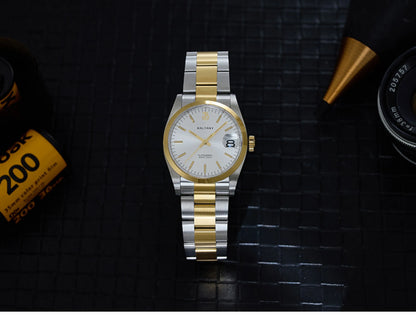 Baltany Men Automatic Watch 36MM Mechaical Wristwatch Bubble Sapphire 10ATM Waterproof C3 Luminous NH35