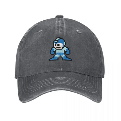 Megaman 8-Bit-Baseballkappe, neu, niedliche Vintage-Luxuskappe für Damen und Herren