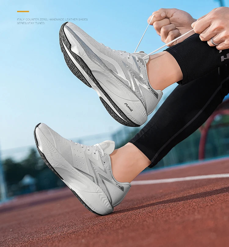 Chaussures de jogging pour homme, décontractées et confortables, de couleur unie, résistantes à l'usure, respirantes et faciles à porter, antidérapantes