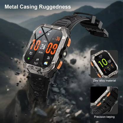 Blackview W80 Pro AI GPT Smart Watch, Precise GPS, 900mAh Battery, 1.43" AMOLED, Flashlight, Waterproof Sport Watch Men & Women