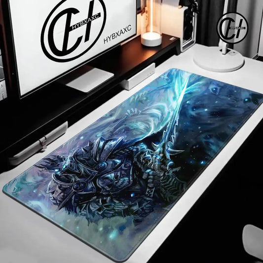 Podloga za miš World of Warcraft Lich King za PC, HD anime gaming dodatak, podloga za tipkovnicu i miš, prijenosno računalo, XXL podloga za gaming stol, ormarić i radnu površinu