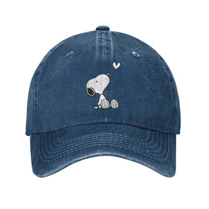 Sleeping Snoopy Baseball Caps Casual Distressed Washed  Snapback Cap Unisex Style Outdoor Summer Adjustable Caps Hat