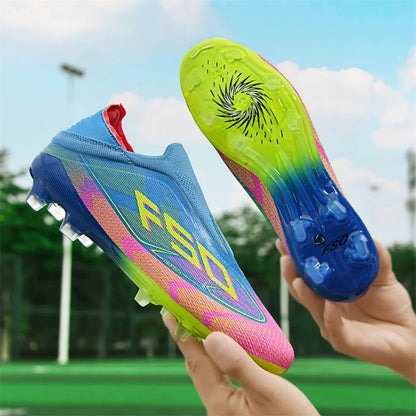 New Men's Football Boots Ultralight Sport Indoor Cleats Soccer Shoes Grass Adult Non-Slip Non Slip Fg Turf Futsal Comfortable