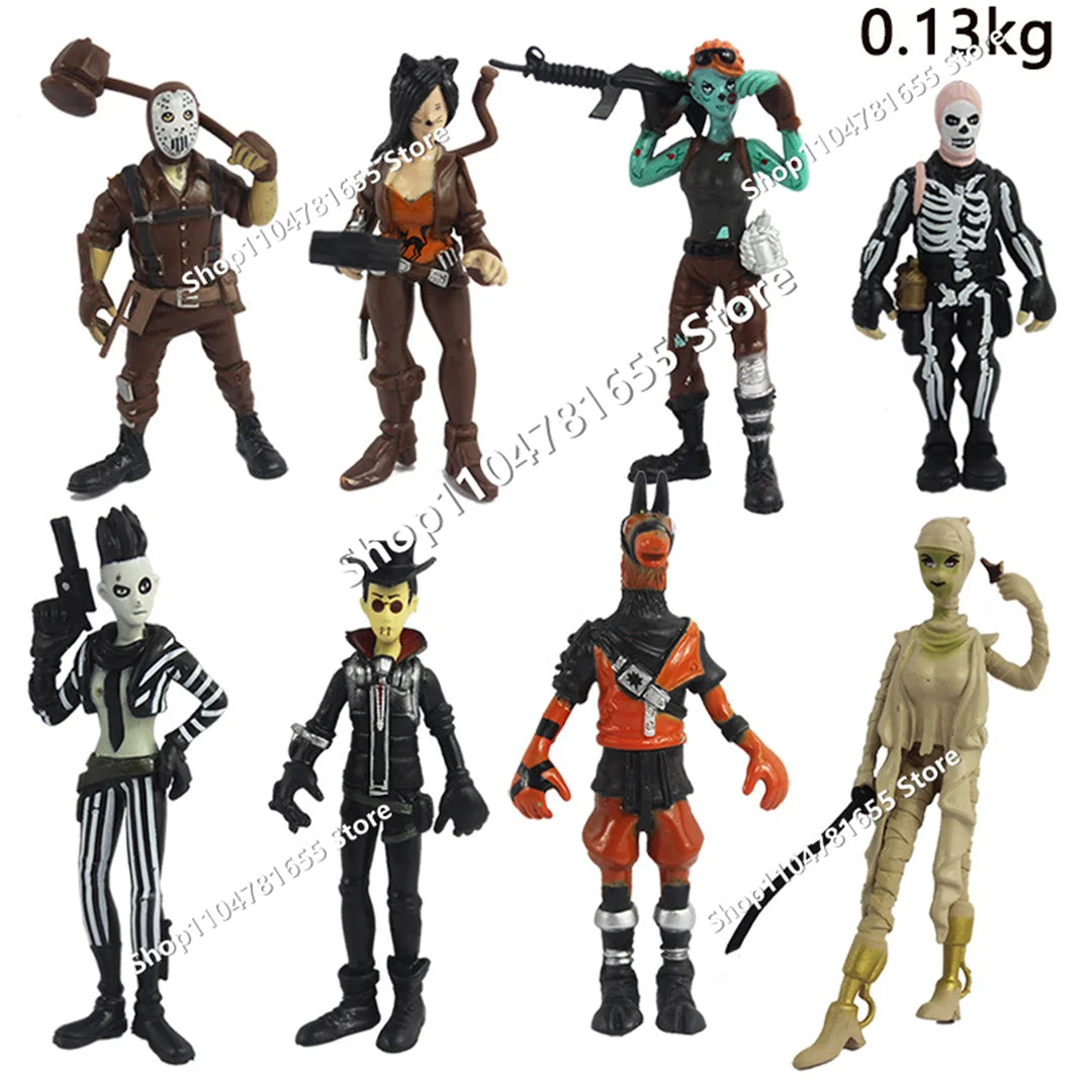 8Pcs/Set 10cm Fortnite Toys Action Figure Model Game Battle Royale Cool Toy Doll Kids Boys Fun Birthday Xmas Gift