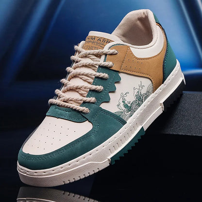 Pantofi casual noi de toamnă pentru bărbați, pantofi plat, respirabili, pentru exterior, adidași cu șireturi la modă, pantofi sport confortabili și la modă pentru bărbați, Zapatillas