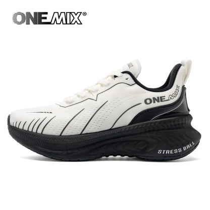 ONEMIX: nuevas zapatillas de running con amortiguación para hombre, adecuadas para corredores intensivos; zapatillas deportivas con cordones para mujer; zapatillas deportivas antideslizantes para hombre, para uso al aire libre.