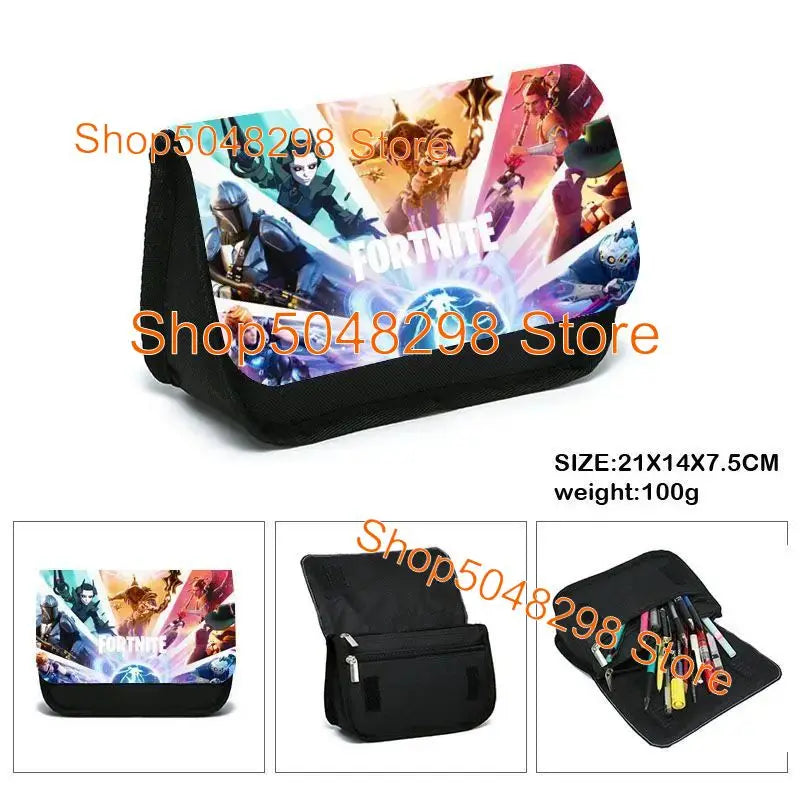 Hot Game Fortnited 3PCS Backpack Set Teenager Student Travel Bag Fortress Night 3D School Knapsack Popular Games Rucksacks