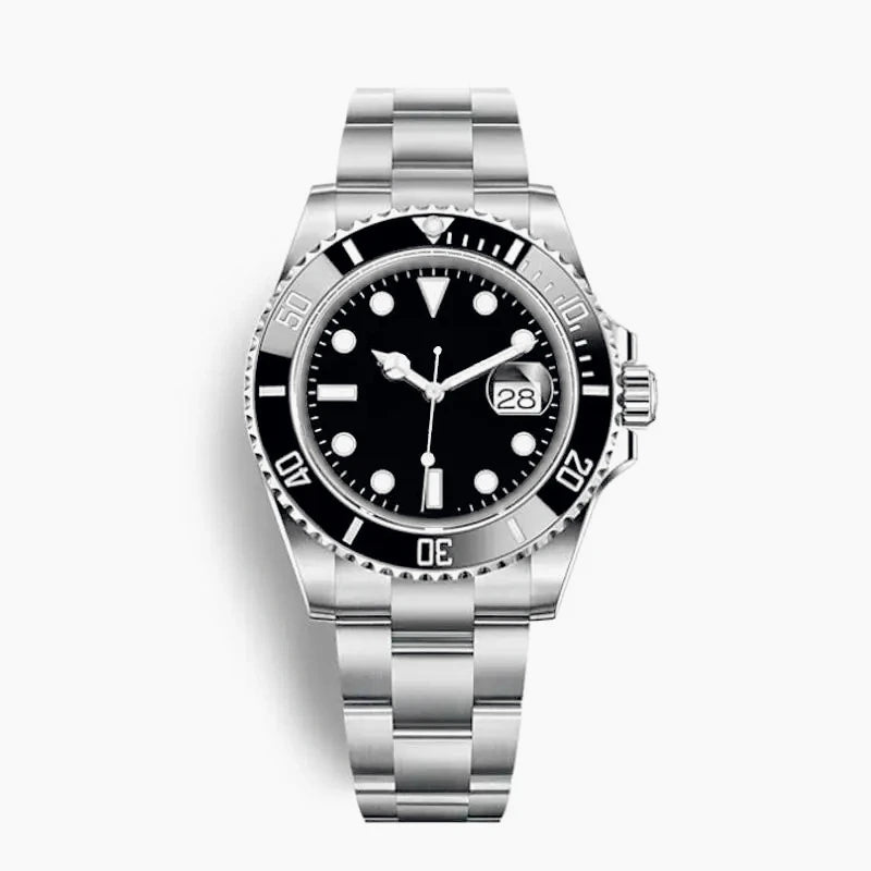 New High Quality Luxury Premium Men's Watch with and Mechanical Winding Strap 904L Stainless Steel Black Blue Waterproof