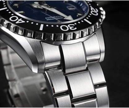 San Martin New 40-44mm Luxury Men's Diver Watch, Classic High Quality NH35 YN55 Automatic Mechanical, Sapphire, BGW-X1, 20Bar