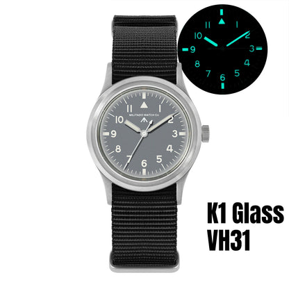 Militado ML14 Quartz Watch VH31 Movement Bubble Sapphire Crystal Vintage Watch 100m Waterproof BGW9 C3 Luminous Watch