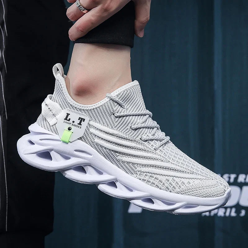 YRZL muške sportske crne tenisice za trčanje i jogging, ležerne outdoor tenisice od prozračne mrežice, ženske lagane crne tenisice za tenis s amortizacijom κρα κρα