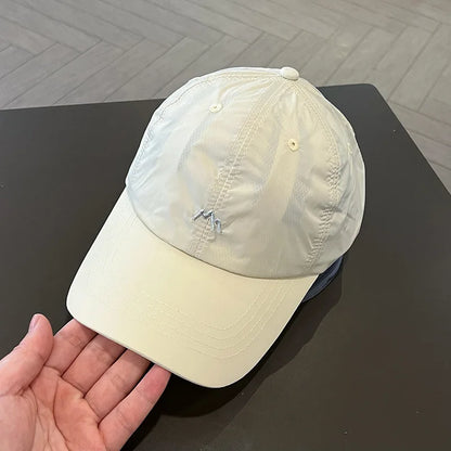 Summer embroidery quick-drying hat Spring and autumn outdoor sunscreen baseball cap adjustable sports visor