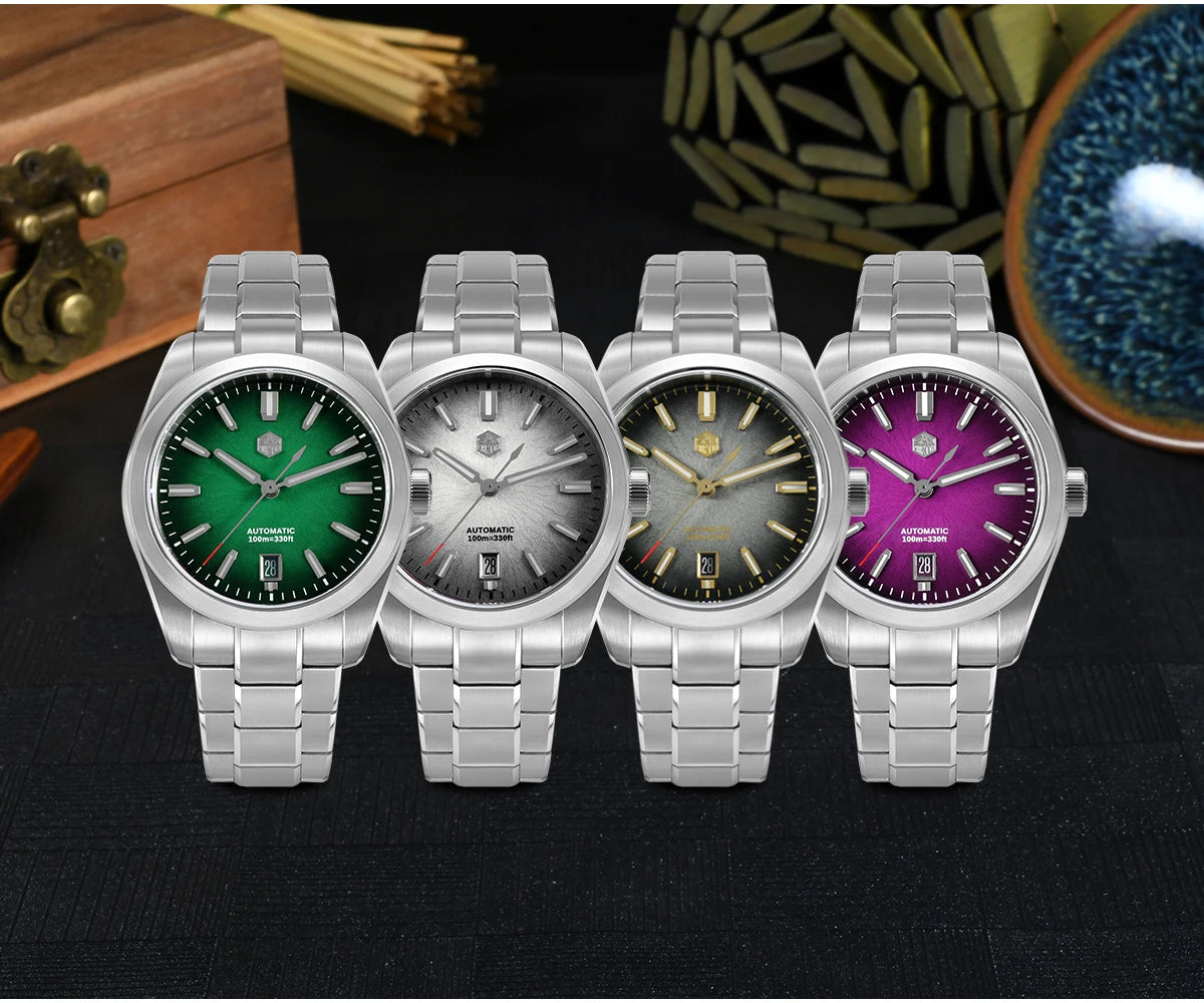 San Martin 36/39/42mm SN0144 JianZhan Gada Watch Miyota 9015 Original Design Chinese Style Dress Men Automatic Mechanical Watch