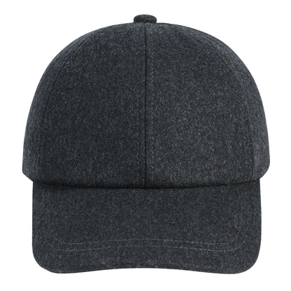 BOTVELA Herren-Baseballkappe aus Wolltweed, lässiger Stil, weich, verstellbar, unstrukturiert