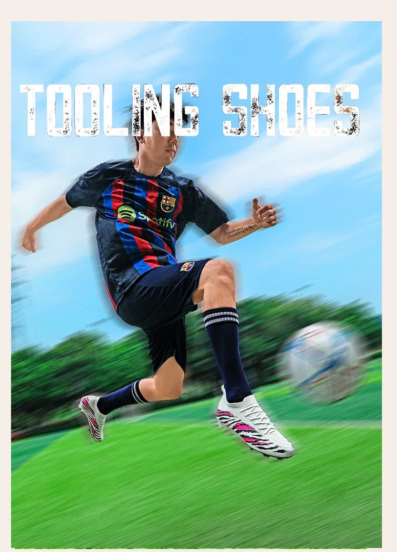 New Men's Football Boots Sport Soccer Shoes Match Unisex Ultralight Cleats Comfortable Non-Slip Outdoor Adult Grass High-quality