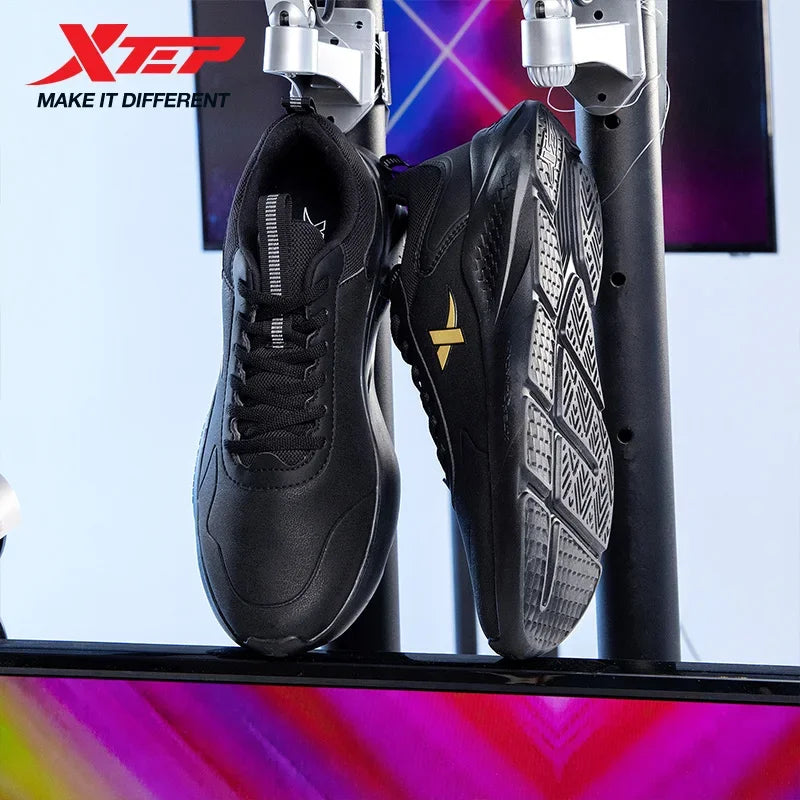 Xtep men's running shoes, lightweight surface training, comfortable breathable jogging stability outdoor shoes, model 879419110032