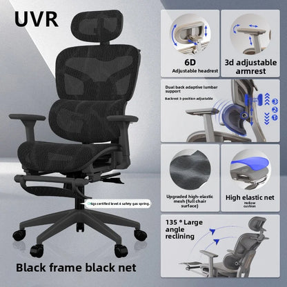 UVR Ergonomic Office Chair Adjustable Reclining Executive Chair with Armrests, Lumbar Support, Swivel Lift Gaming Chair for Home & Workspace
