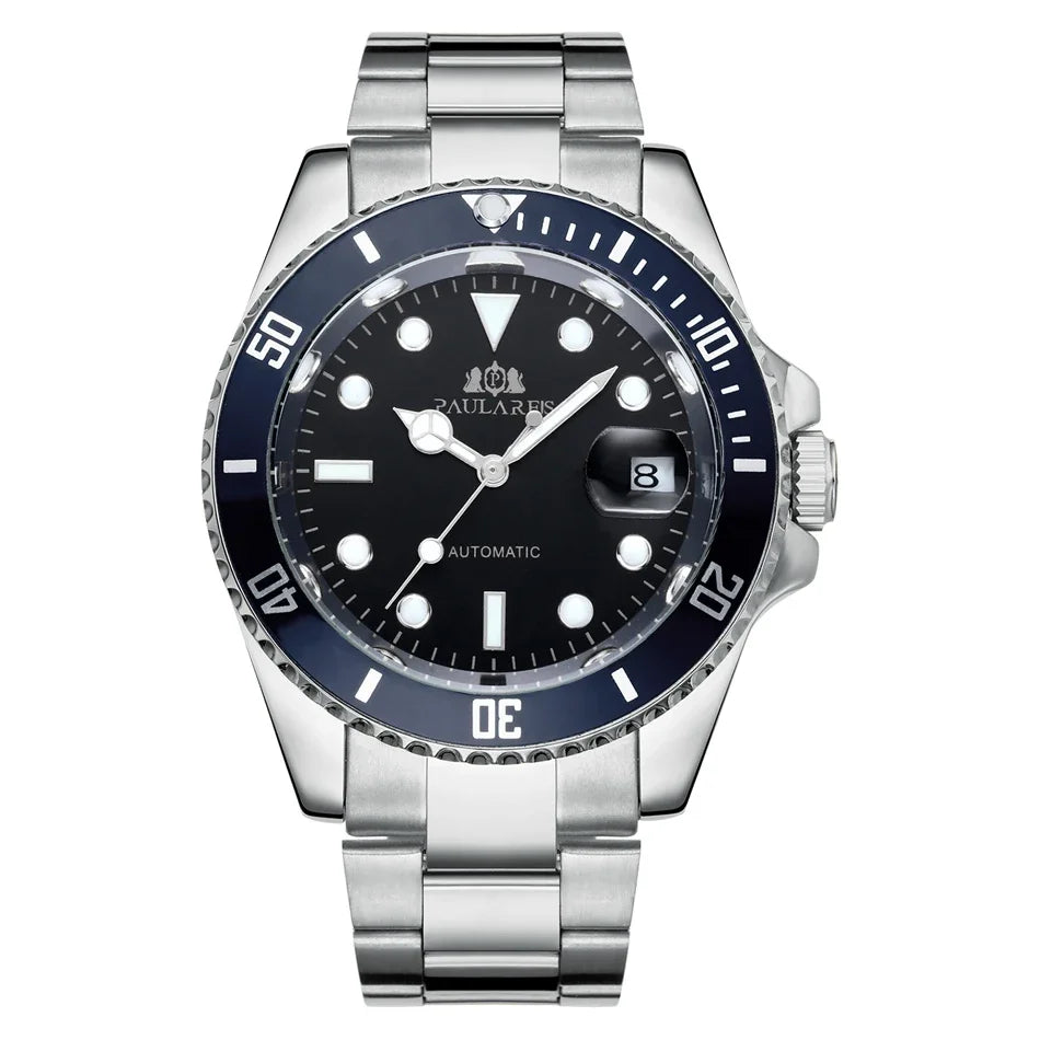 Automatic Mens Watch Mechanical Movement Stainless Steel Gold Silver Green Red Dial Date Strong Luminous Luxury Watches