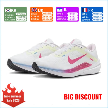Chaussures Nike AIR WINFLO 10 pour femme : chaussures de sport décontractées, antidérapantes, résistantes, respirantes et confortables, pour la course à pied, FZ3973-100