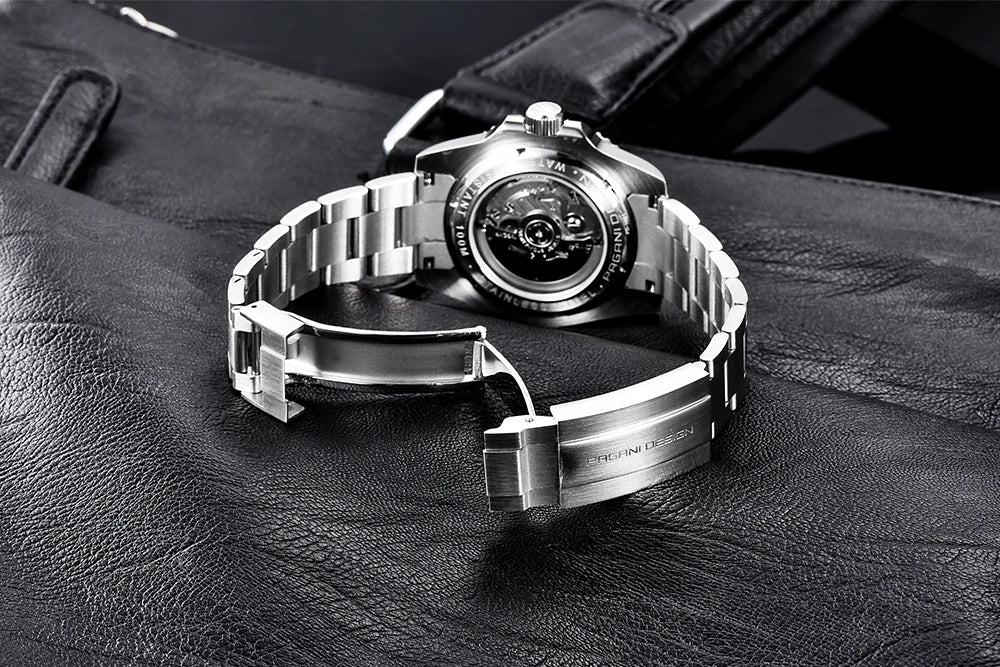 PAGANI DESIGN Men Automatic Mechanical Watch PD1661 8215 Dive Stainless Steel Waterproof Clock Sapphire Reloj Hombre