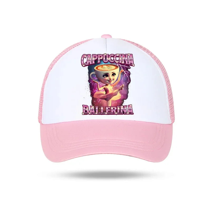 Casquette de baseball italienne Brainrot pour enfants, casquette décontractée pour garçon, chapeaux de sport pour enfants, chapeaux de soleil Tung Sahur Tralalers Shark, bonnet ajustable, cadeau pour homme