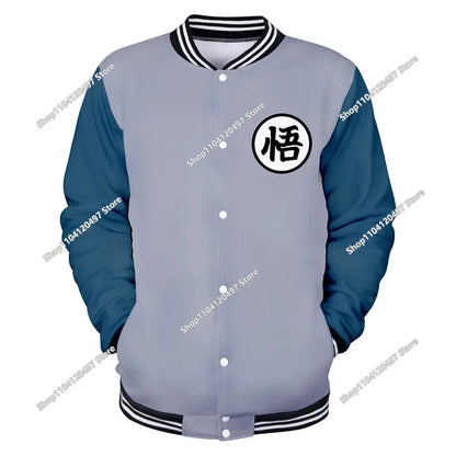 Dragon Ball Streetwear Baseball Uniform for Men Women Son Goku Adults Costumes Jackets Spring Fall Coat Cardigan Sweatshirt Gift