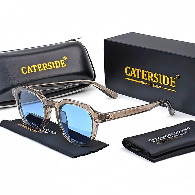 Caterside New Retro Polarized Men Sunglasses Square TR90 Frame Women Sun Glasses Outdoor Driving Fishing High Quality UV400 Gift