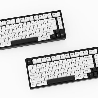KBDiy GMK BOW Keycaps Cherry Profile Retro White And Black Double Shot PBT Keycap 7u for Mechanical Gaming Keyboard Key Caps Set