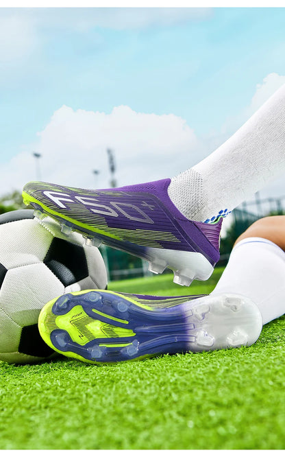New Men's Football Boots Turf Soccer Shoes Sport Ultralight Comfortable Cleats Futsal Non Slip Fg Grass Indoor Adult Non-Slip