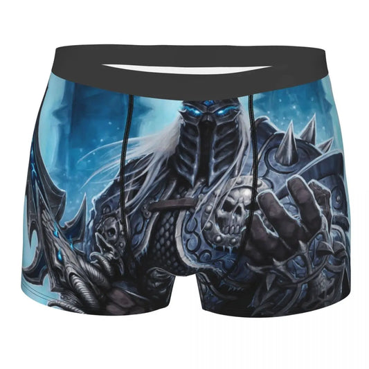World of Warcraft Arthas-King muške pamučne bokserice, seksi kratko donje rublje