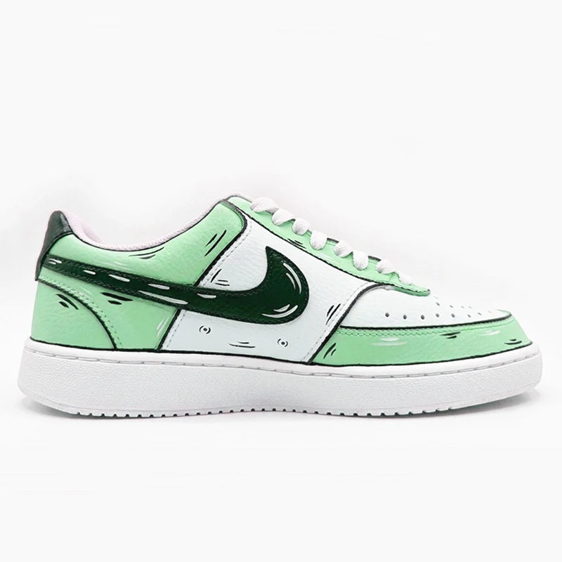 Custom Sneakers NIKE COURT VISION  Messy Line Design Wild Romantic Dream Comic Pattern Couple Matching Shoes Unisex retro shoes