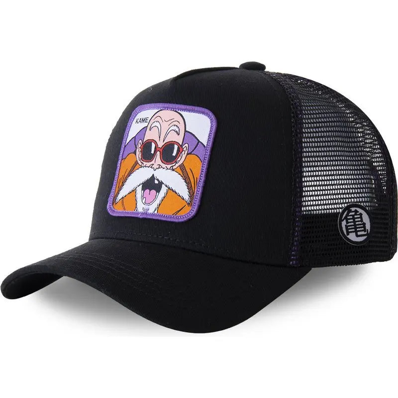 Dragon Ball Son Goku-Kappe, Sommer-Reisekappe mit Schirm, Herren-Kappe mit Stickerei, Hip-Hop-Mesh-Kappe, Sonnenvisier, Baseballkappe, Outdoor-Sport