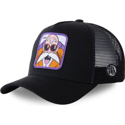 Dragon Ball Son Goku-Kappe, Sommer-Reisekappe mit Schirm, Herren-Kappe mit Stickerei, Hip-Hop-Mesh-Kappe, Sonnenvisier, Baseballkappe, Outdoor-Sport