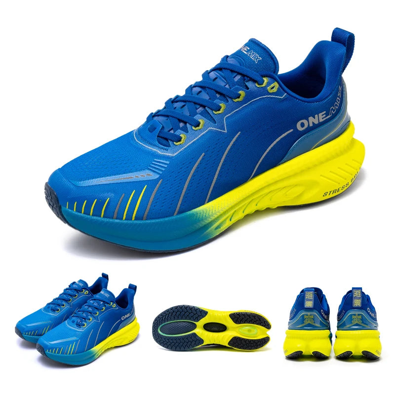ONEMIX: nuevas zapatillas de running con amortiguación para hombre, adecuadas para corredores intensivos; zapatillas deportivas con cordones para mujer; zapatillas deportivas antideslizantes para hombre, para uso al aire libre.