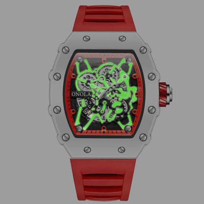 TOP Hot Selling Men Watch Fashion Brand ONOLA Quartz Silicone Tape Watches men Clock