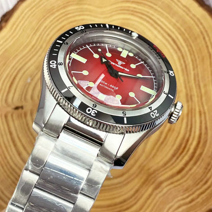 Pilot Watch 200M Water Resistant Mechanical Wristwatch NH35A PT5000 Miyota 8215 Domed Sapphire Glass 120 clicks Bezel Steel Band