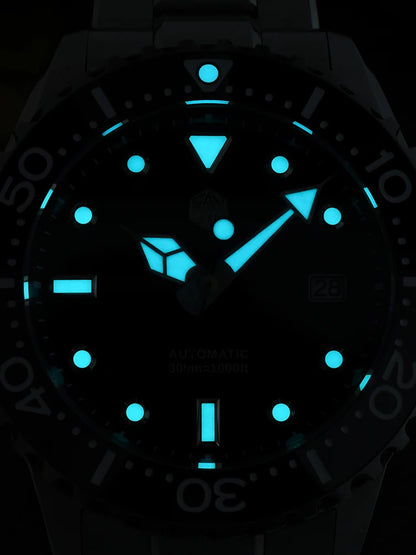 San Martin New 40-44mm Luxury Men's Diver Watch, Classic High Quality NH35 YN55 Automatic Mechanical, Sapphire, BGW-X1, 20Bar