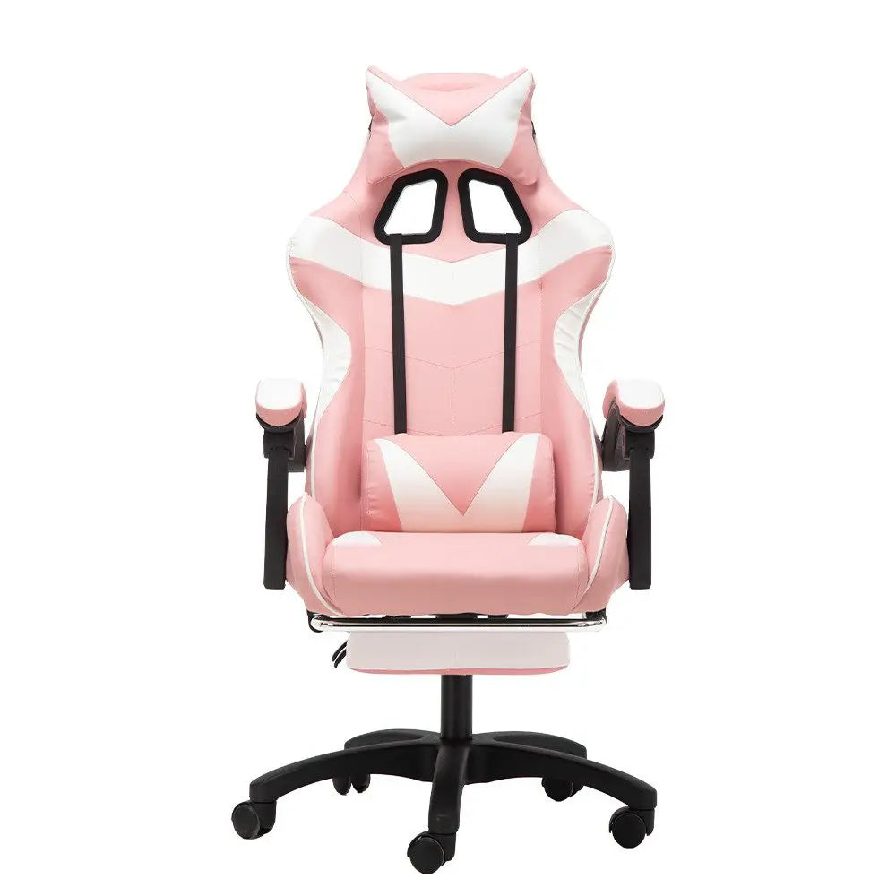 Ergonomic Gaming Chair, Office Chair, Height Adjustable, PU Leather Computer Chair, with Headrest and Lumbar Support, 360° Swivel