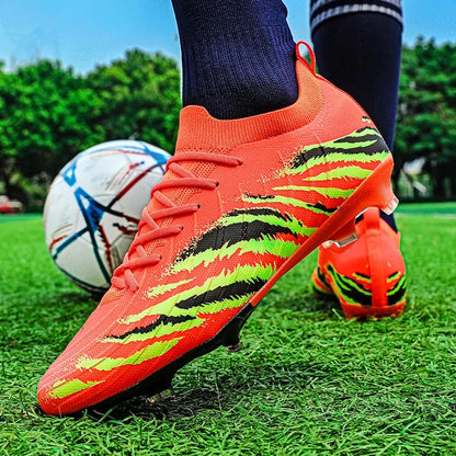 New Men's Football Boots Sport Soccer Shoes Match Unisex Ultralight Cleats Comfortable Non-Slip Outdoor Adult Grass High-quality