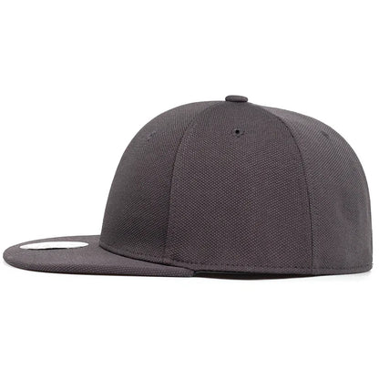 Not Adjustable Back Closed Snapback Caps Men Quality Hip Hop Fitted Hats Adult Solid Color Baseball Hats 57-58cm for Small Face