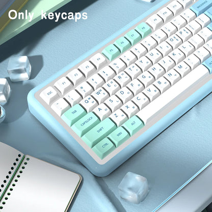 Keycaps Iceberg perfil XDA brasileño coreano japonés ruso español francés ISO Enter PBT para teclado mecánico GK61