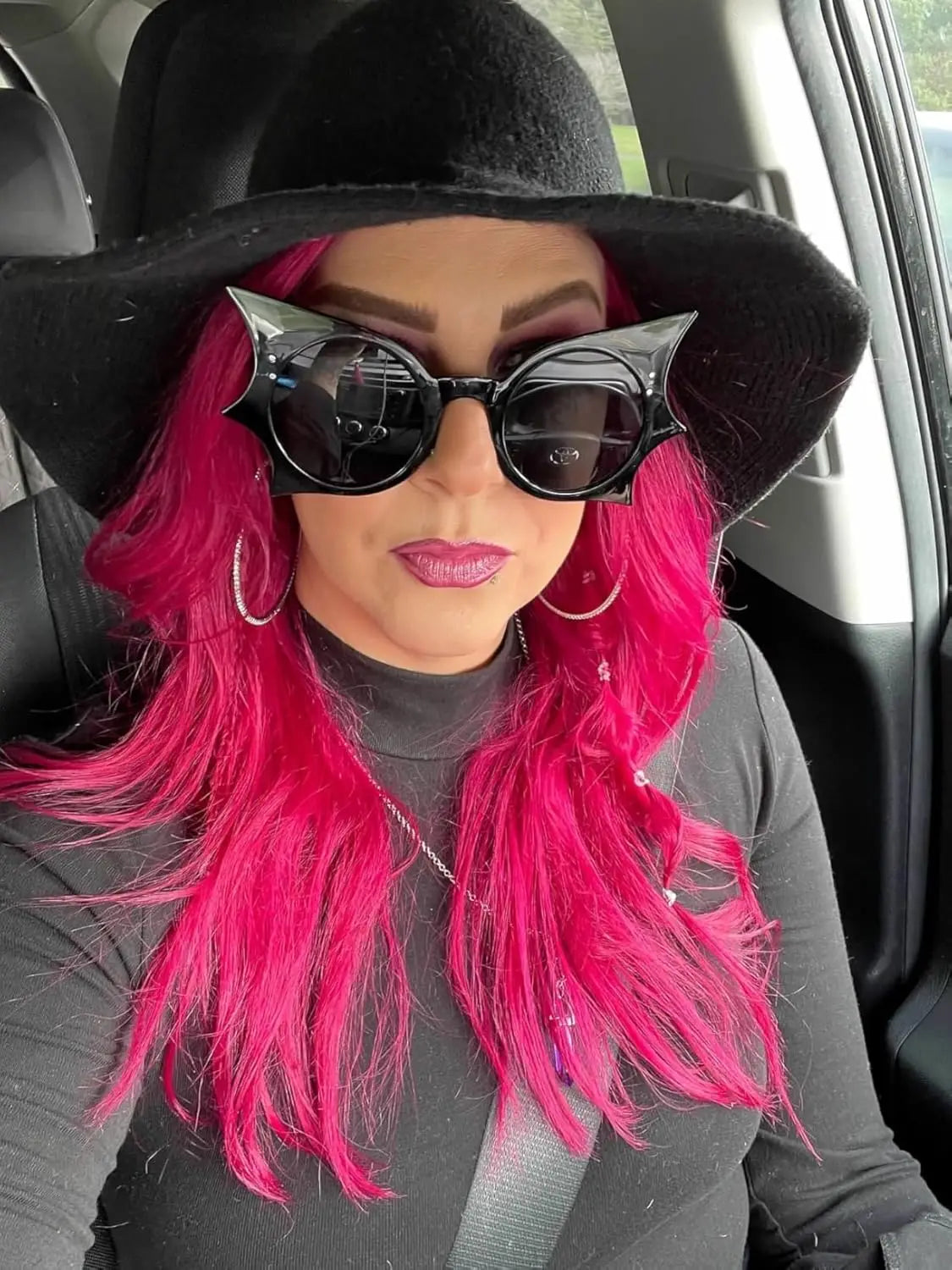 1-36Pcs Bat Sunglasses Black Retro Punk Hip Hop Style Sunglasses for Halloween Everyday Life  Party Fashion role play decoration