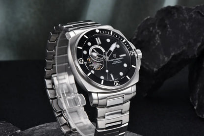 PAGANI DESIGN 2026 Original 43MM Men's Automatic Mechanical Watch NH39 200M Waterproof AR Sapphire Mirror Watches For Men ﻿